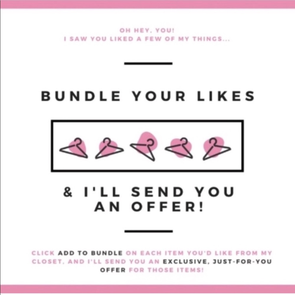 Bundle Likes, Get An Offer ☺️